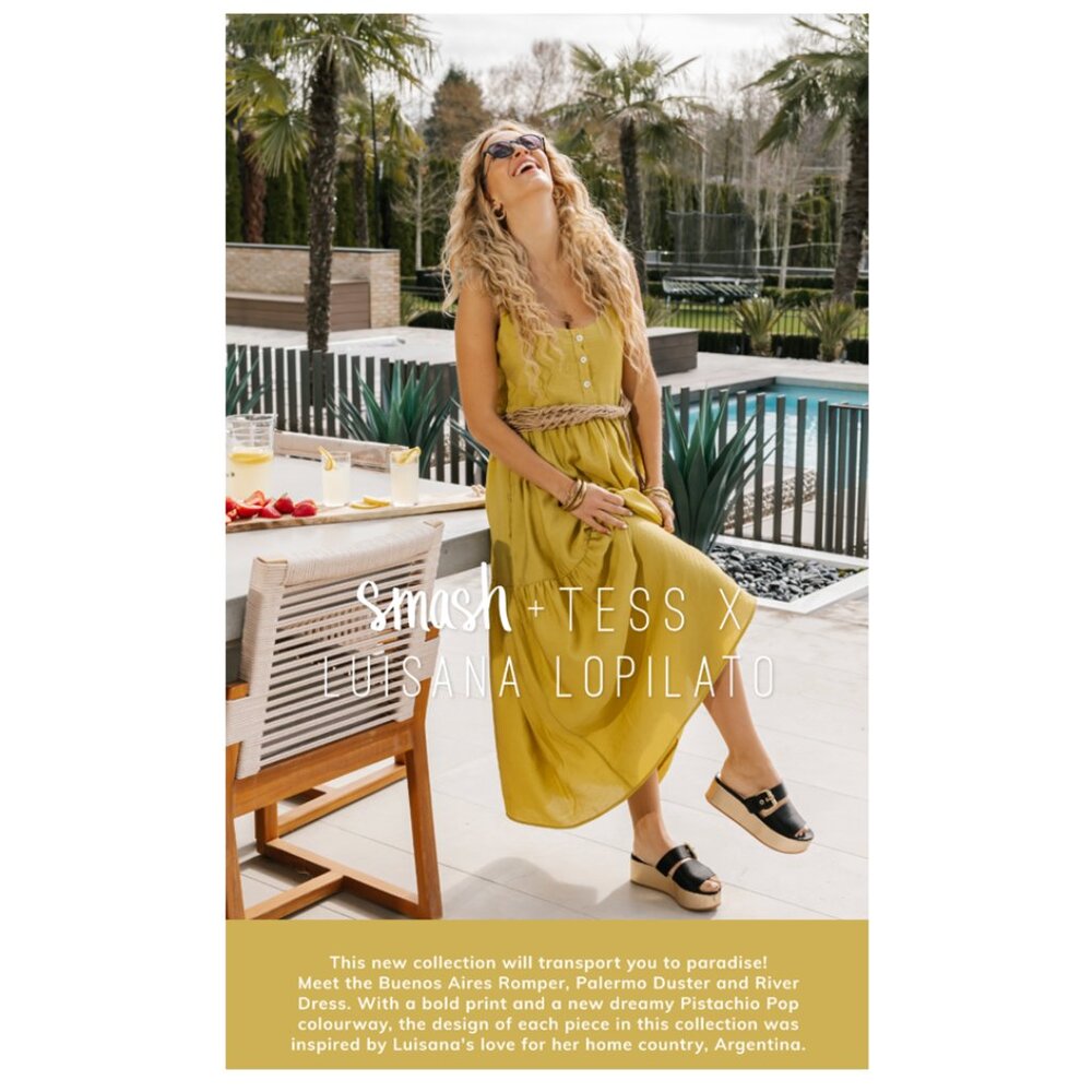 Smash + Tess - The River Maxi Dress in Pistachio Pop